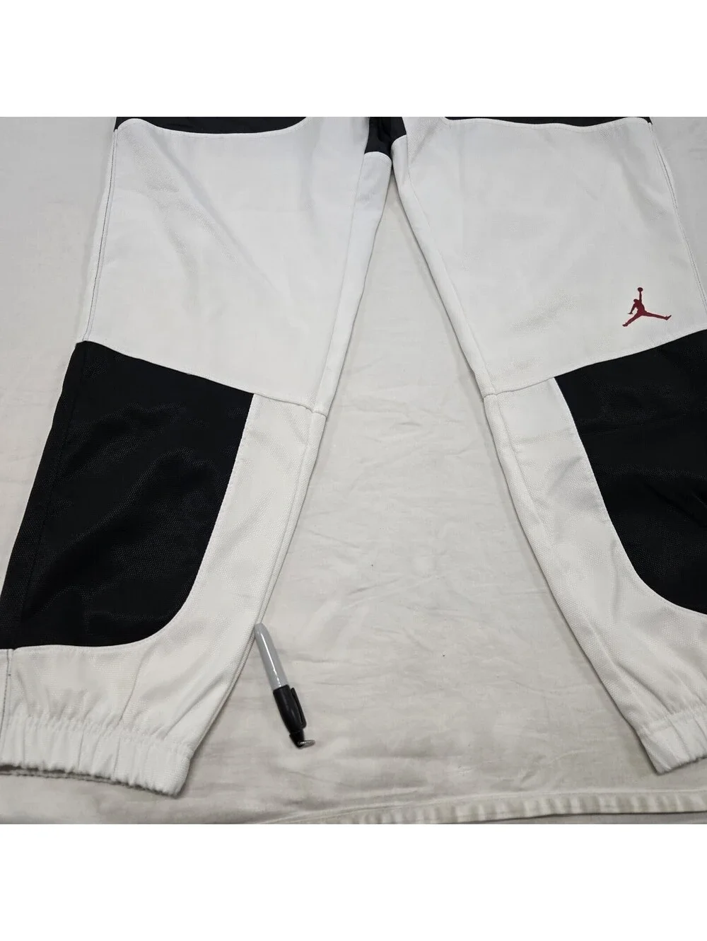 Men's LARGE Air Jordan Legacy AJ11 Concord Pants Black White Gym Red CU1504-010